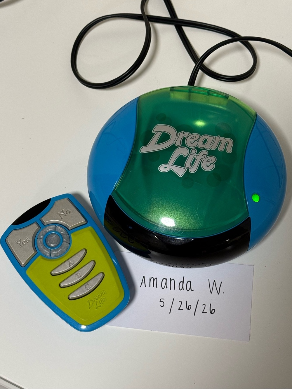 2005 Hasbro Dream Life Plug In Game - Tested and Working - With Remote